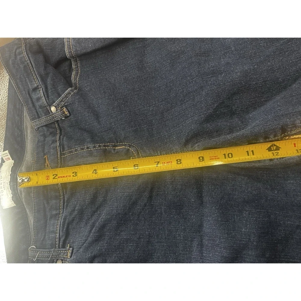 TORRID DENIM STRETCH JEANS WOMEN'S SIZE 16S DARK BLUE‎ ~ EUC